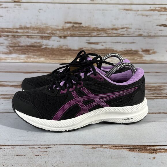 Size 6 - ASICS Gel Contend 8 Black/Orchid woman’s shoes